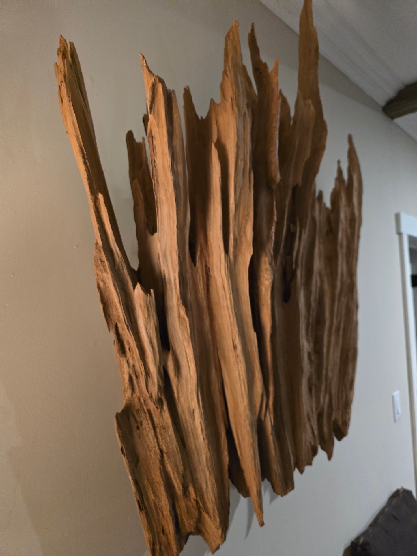 Beautiful large Cypress buttress slab treated