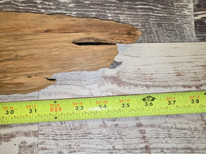 36 inches long, 6 inches wide,  2 inches tall/thick #1009